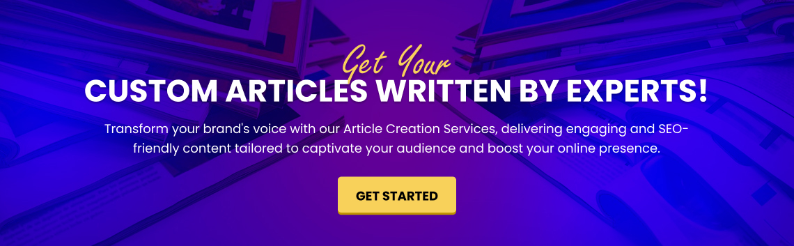 Article writing services